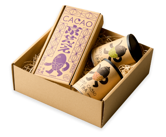 GOOD CACAO カカオ京せんべえ&カカオティーギフトセット