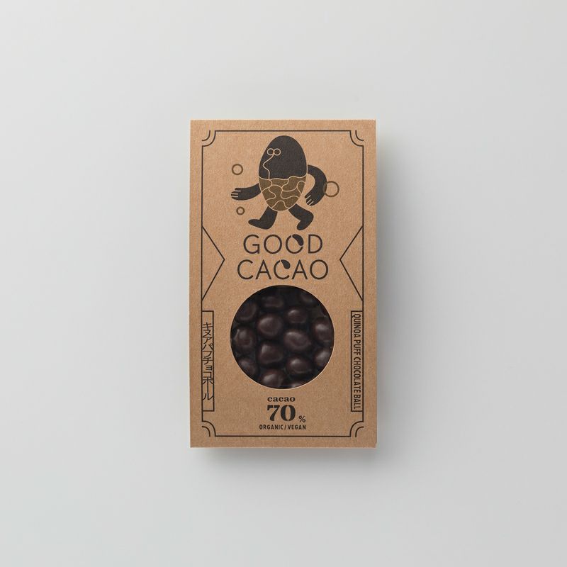 有機キヌアパフチョコボールのパッケージ