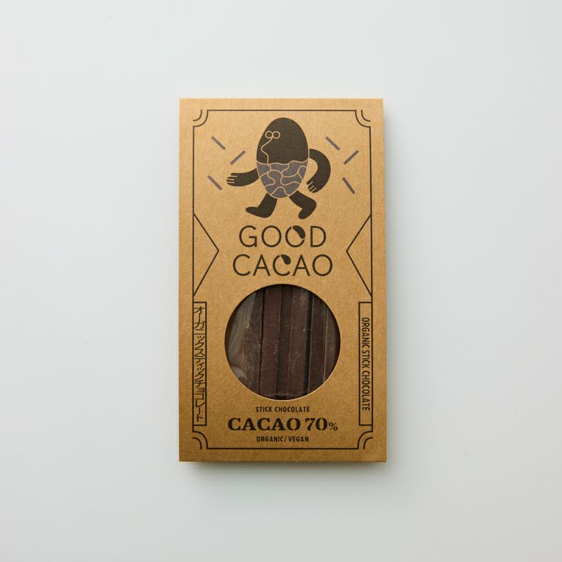 GOOD CACAO オーガニックスティックチョコレート カカオ7％｜GOOD