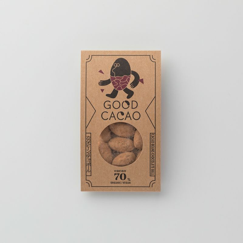 有機カカオビーンズチョコボールのパッケージ