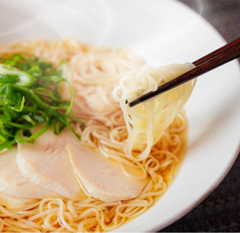 九条ねぎと地鶏の旨出汁にゅうめん　スープ