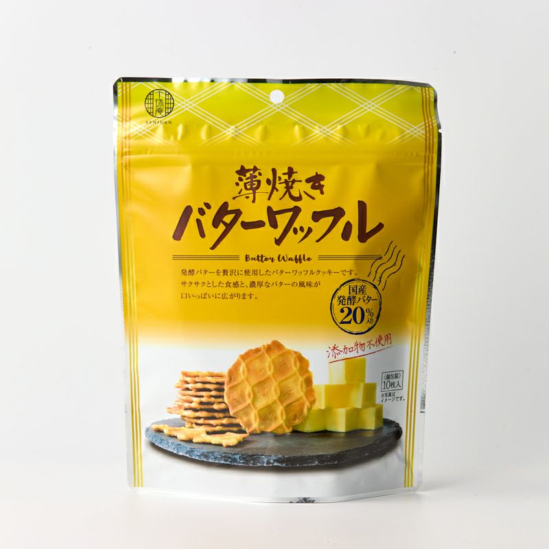 千珠庵 薄焼きバターワッフル｜オーガニック食品通販 GNS ONLINE