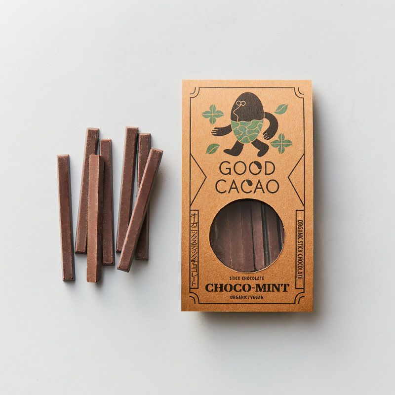 GOOD CACAO　オーガニックスティックチョコレート　チョコミント_1