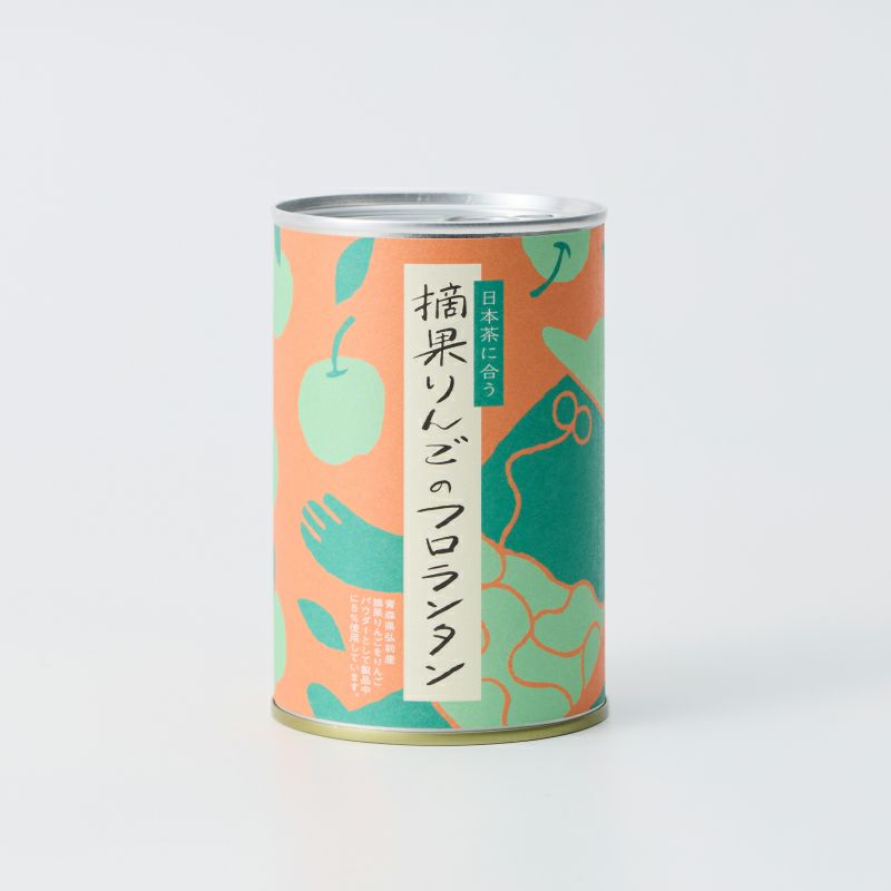 摘果りんごのフロランタン_缶