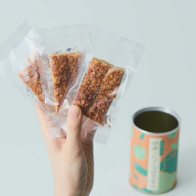 摘果りんごのフロランタン_開く